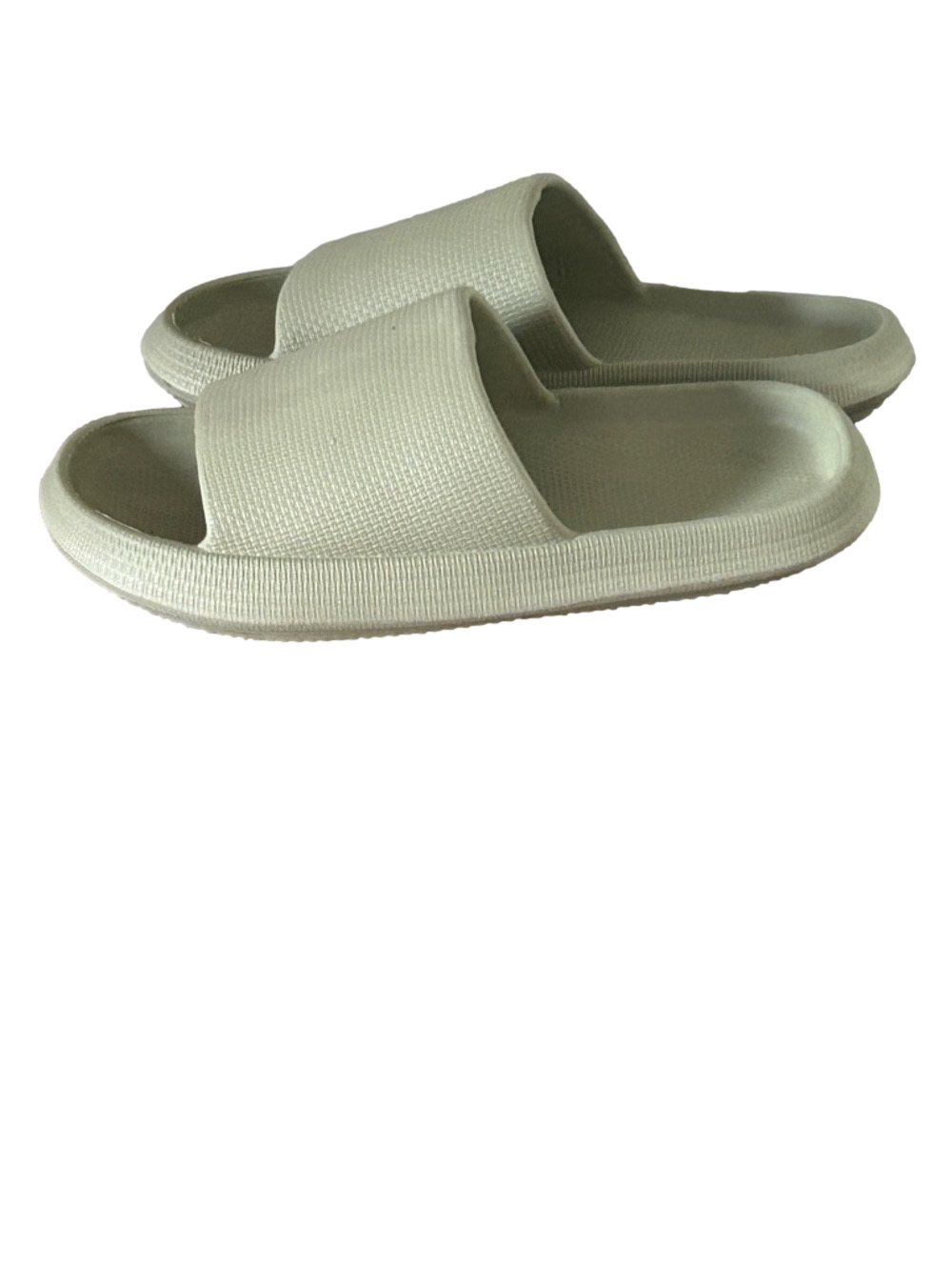 Women's Slide Sandals in Sage Green Pool Shoes Shower Shoes size 9
